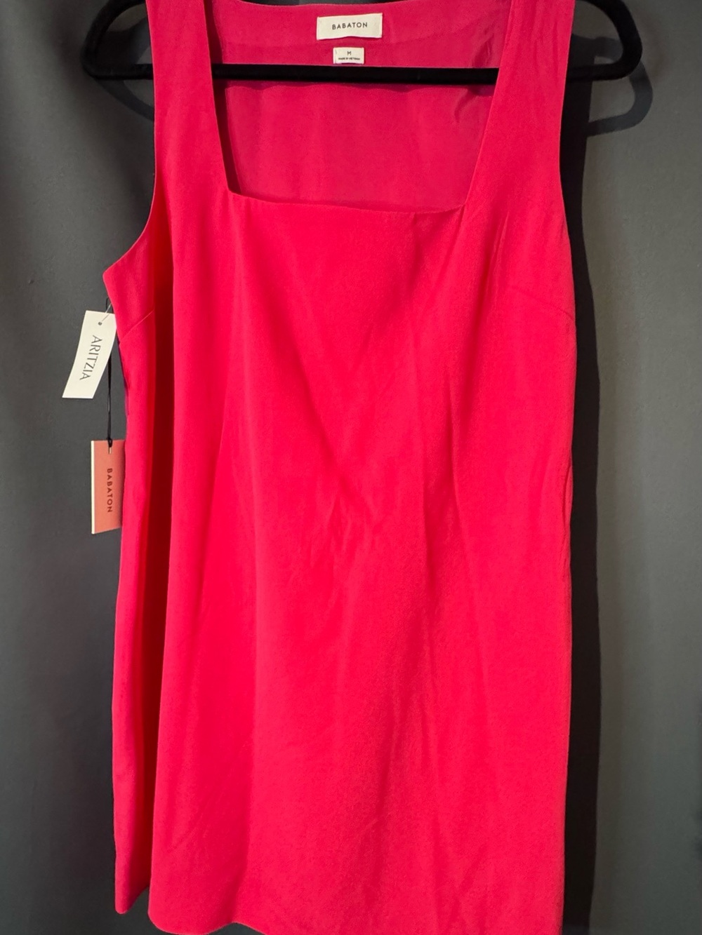 NEW Babaton by Aritzia Hot Pink Sleeveless Mini Dress – NWT – Size S & M
